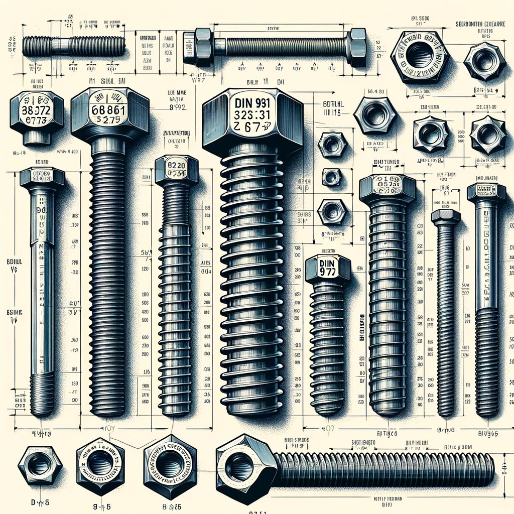 Apa yang Mentakrifkan DIN 931? Meneroka Standard untuk Bolt Kepala Heksagon